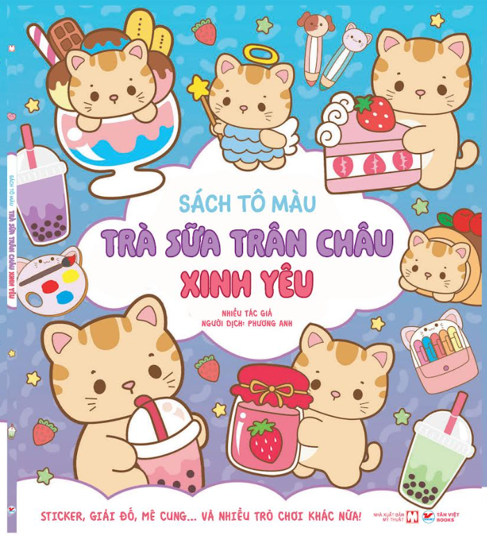 Sách Tô Màu Trà Sữa Boba: Trà Sữa Trân Châu Xinh Yêu - Phát Triển Đa Giác Quan
