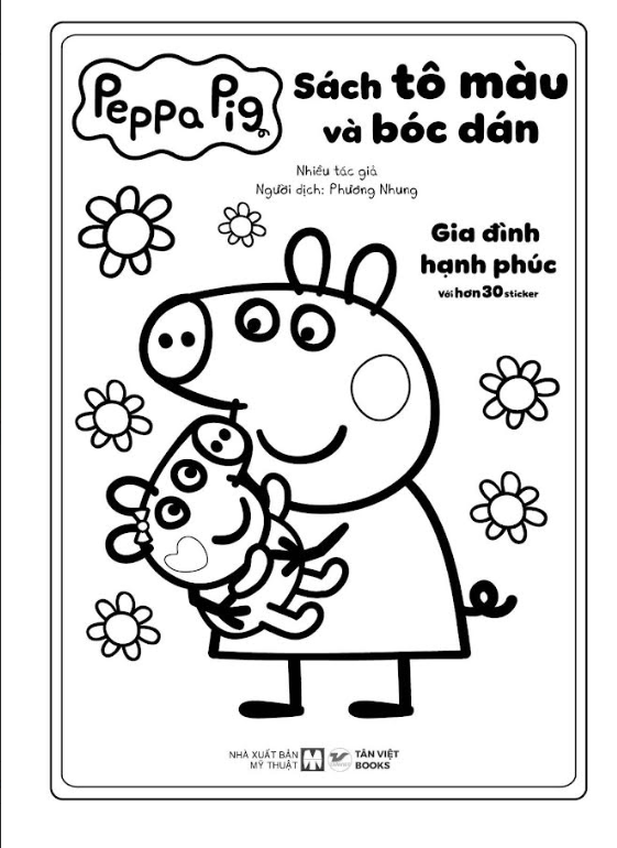 HEO PEPPA - SÁCH TÔ MÀU VÀ BÓC DÁN – GIA ĐÌNH HẠNH PHÚC