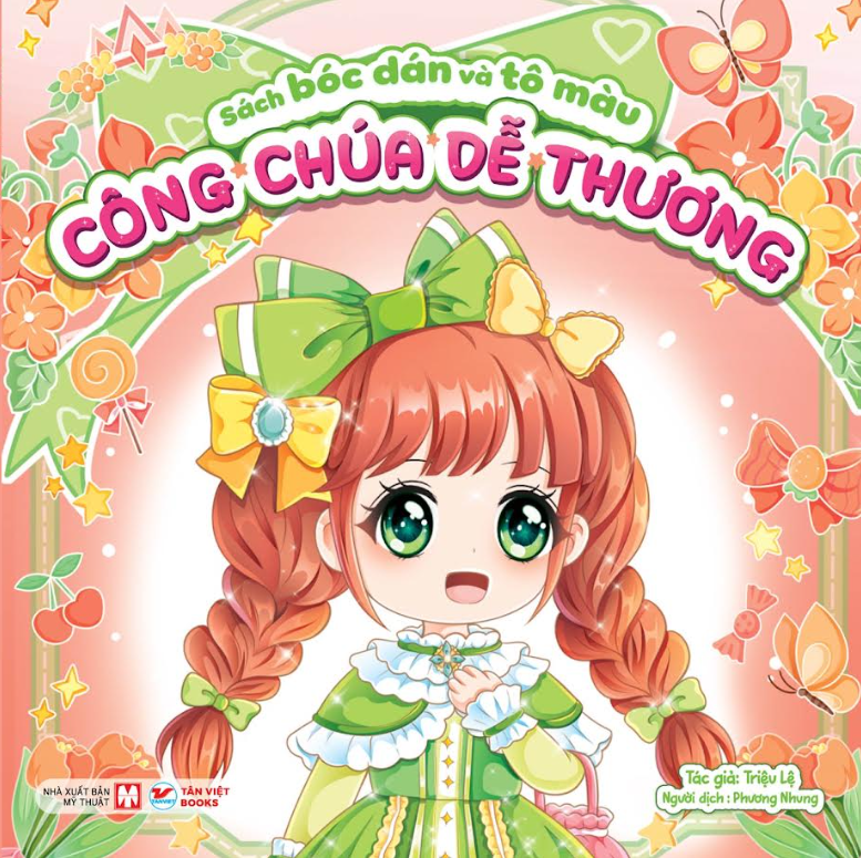 Công Chúa Dễ Thương - Sách Bóc Dán Và Tô Màu