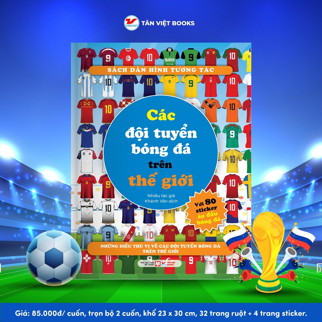 Các Đội Tuyển Bóng Đá Trên Thế Giới - Sách Dán Hình Tương Tác