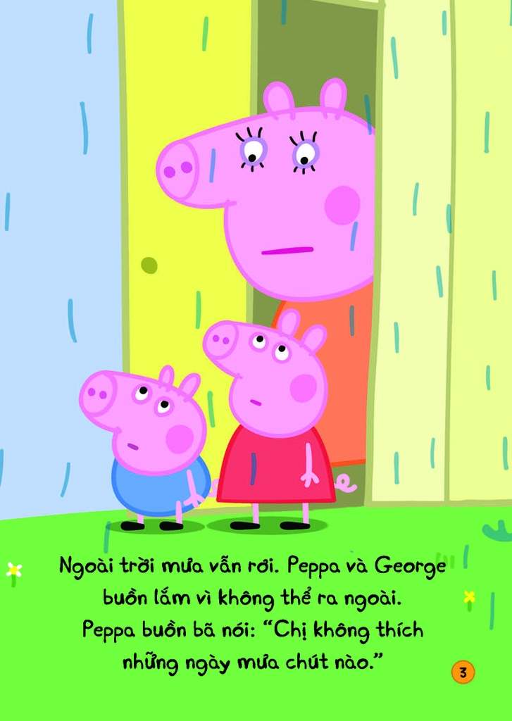 Peppa Pig - Song ngữ Anh - Việt: Cuốn 1: Rainy Day - Một Ngày Mưa