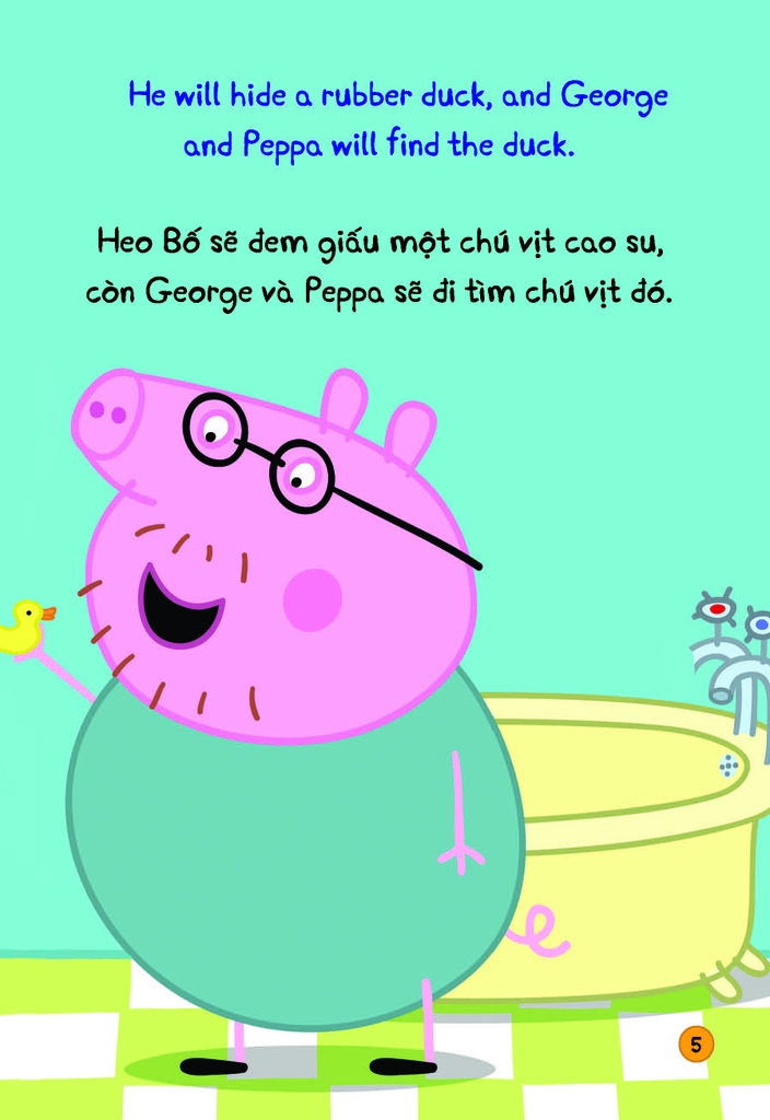 Peppa Pig - Song ngữ Anh - Việt: Cuốn 1: Rainy Day - Một Ngày Mưa