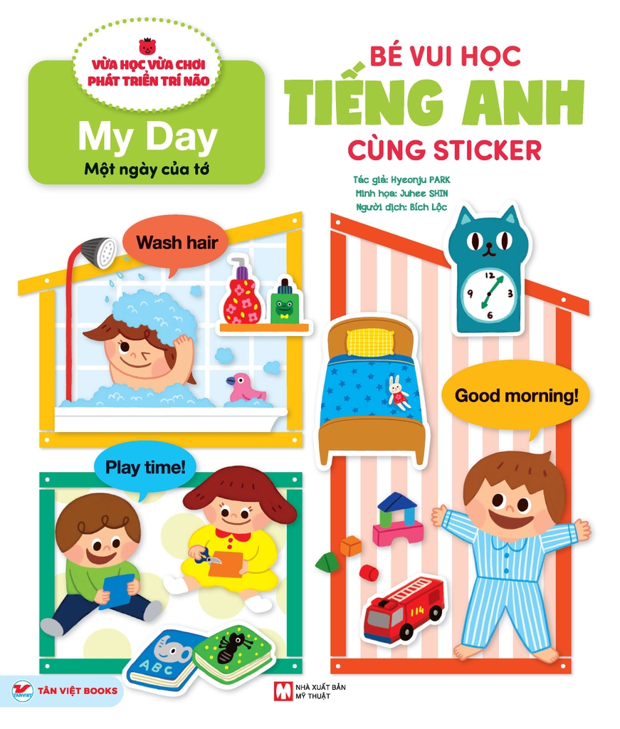 Combo 5 quyển Bé vui học Tiếng Anh cùng Sticker