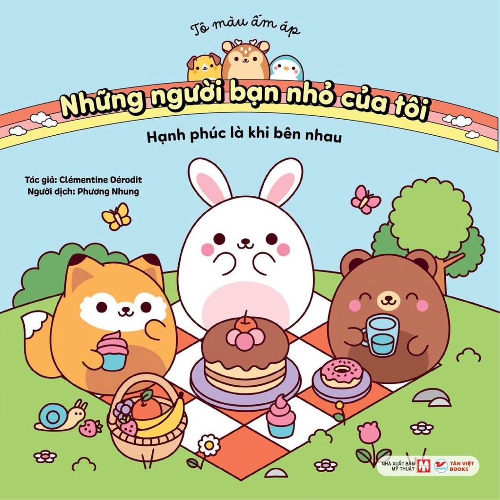 Combo 4 cuốn: Tô màu ấm áp - Những người bạn nhỏ của tôi - Tân Việt Books