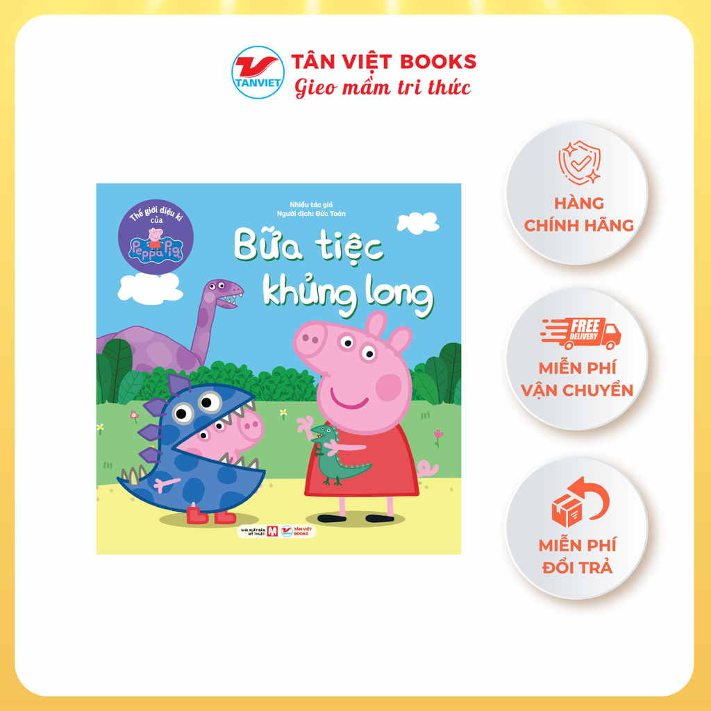Combo 2 cuốn: Thế giới diệu kì của Peppa Pig – Truyện tranh (Buổi học múa bale + Bữa tiệc Khủng Long)