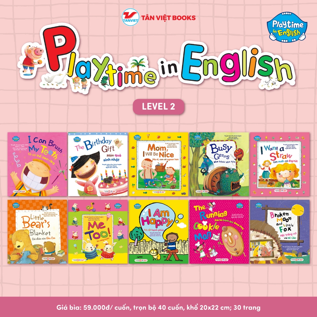 Combo 10 cuốn : Playtime In English - Level 2