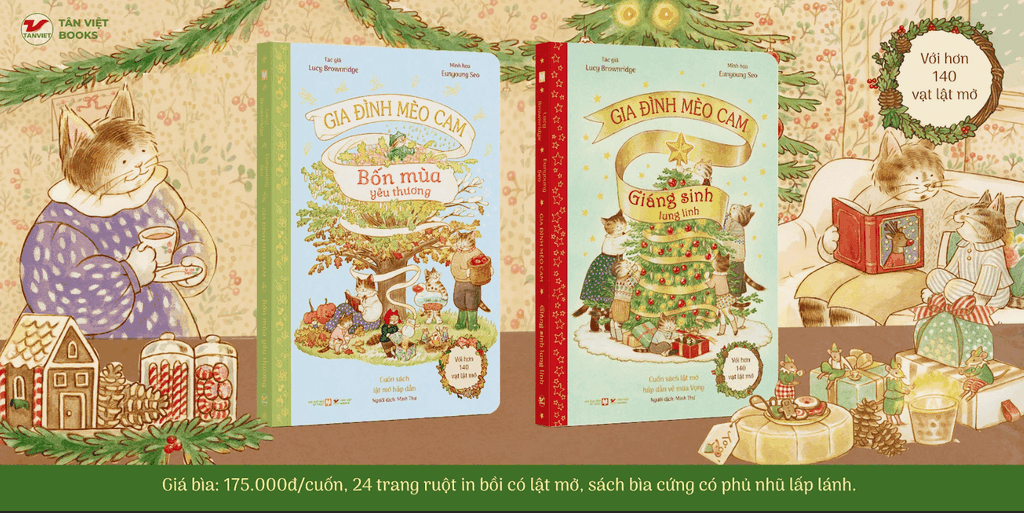 Gia Đình Mèo Cam Cuốn 1: Giáng Sinh Lung Linh - Tân Việt Books