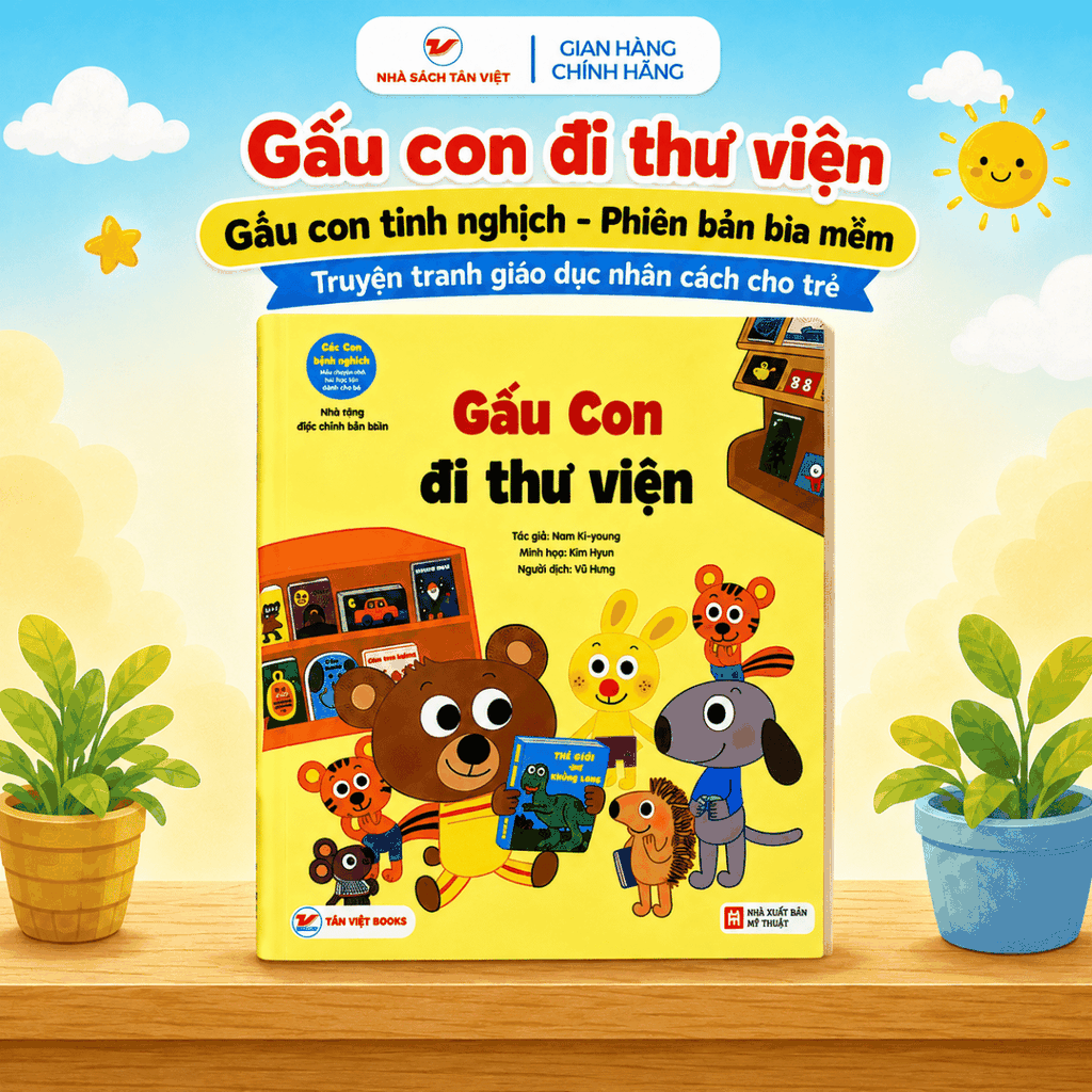 Combo 5 cuốn: Gấu con tinh nghịch - Phiên bản bìa mềm - Truyện tranh giáo dục nhân cách cho trẻ