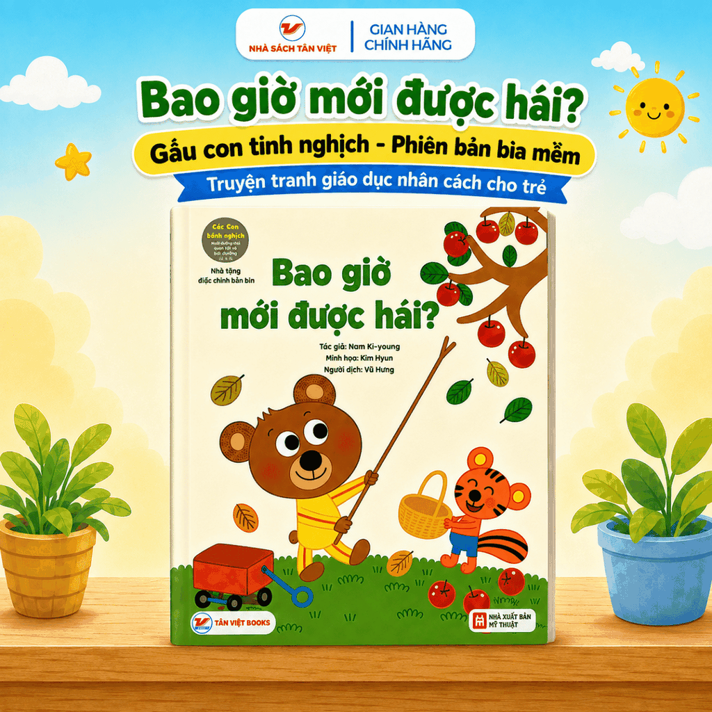 Combo 5 cuốn: Gấu con tinh nghịch - Phiên bản bìa mềm - Truyện tranh giáo dục nhân cách cho trẻ