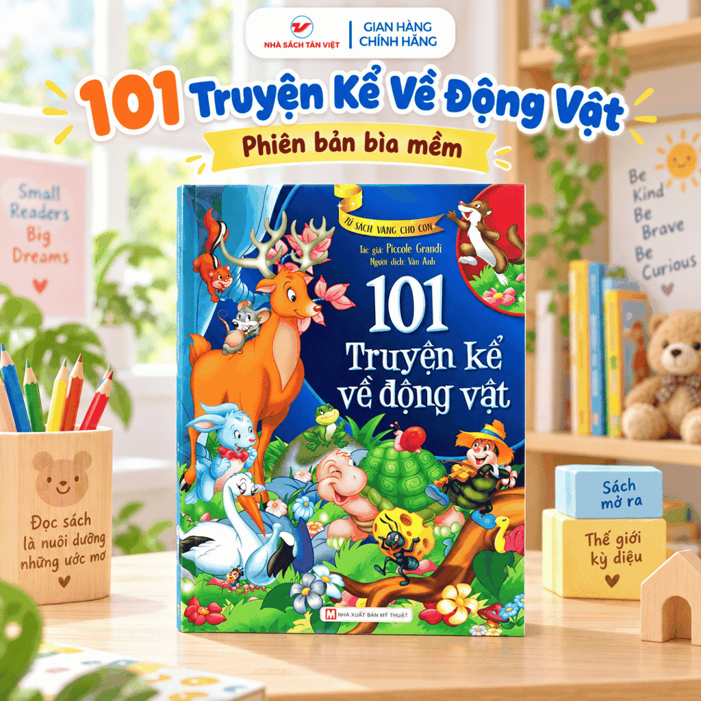 101 Truyện Kể Về Động Vật - Phiên Bản Bìa Mềm - Tủ Sách Vàng Cho Con