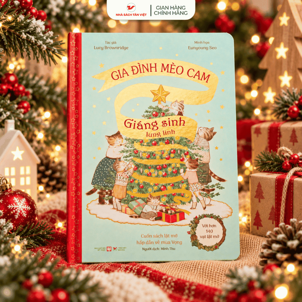 Gia Đình Mèo Cam: Giáng Sinh Lung Linh - Sách Lật Mở - Tân Việt Books
