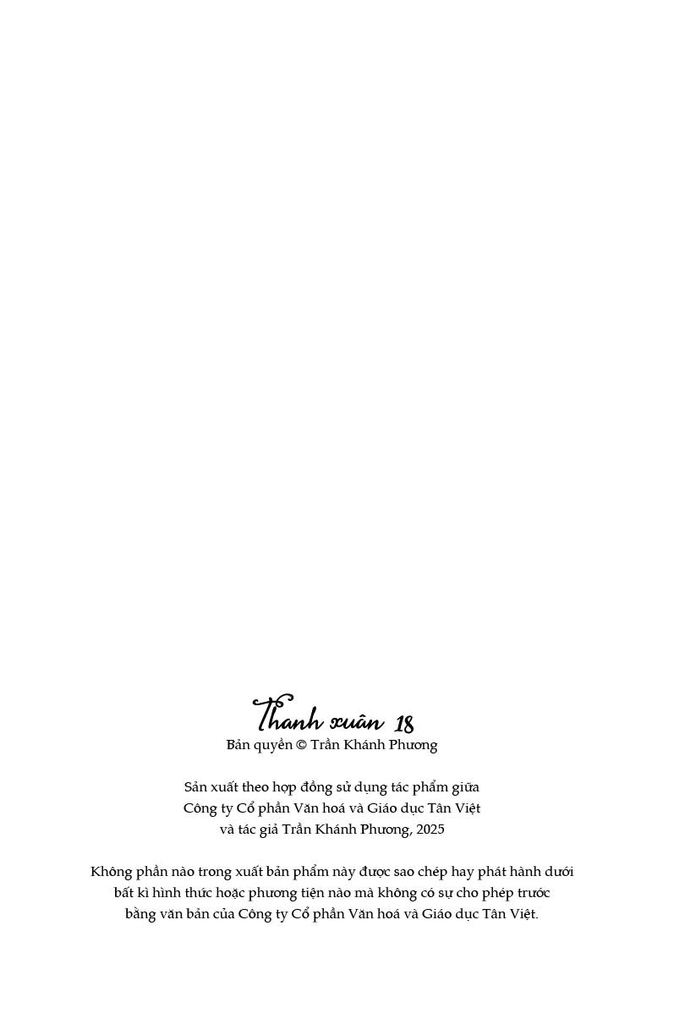 Thanh Xuân 18 - Trần Khánh Phương