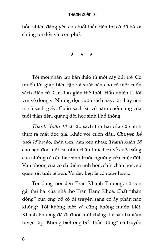 Thanh Xuân 18 - Trần Khánh Phương