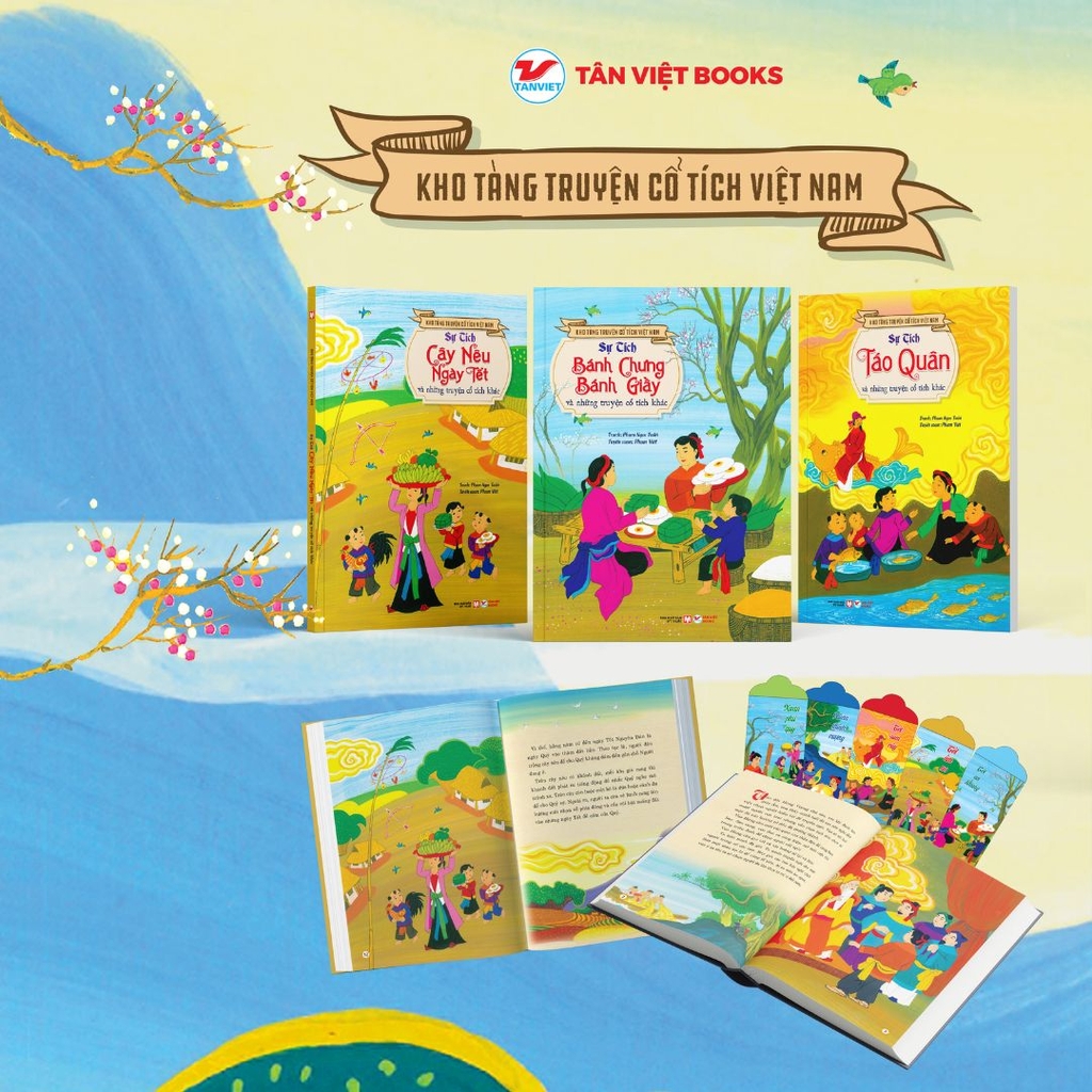 Combo 3 cuốn Bộ Sách Tết : Kho Tàng Truyện Cổ Tích Việt Nam ( Tặng Kèm Lì Xì Thiết Kế Độc Quyền )