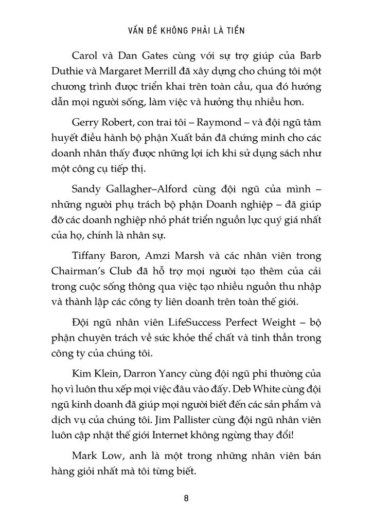 Sách: Vấn Đề Không Phải Là Tiền