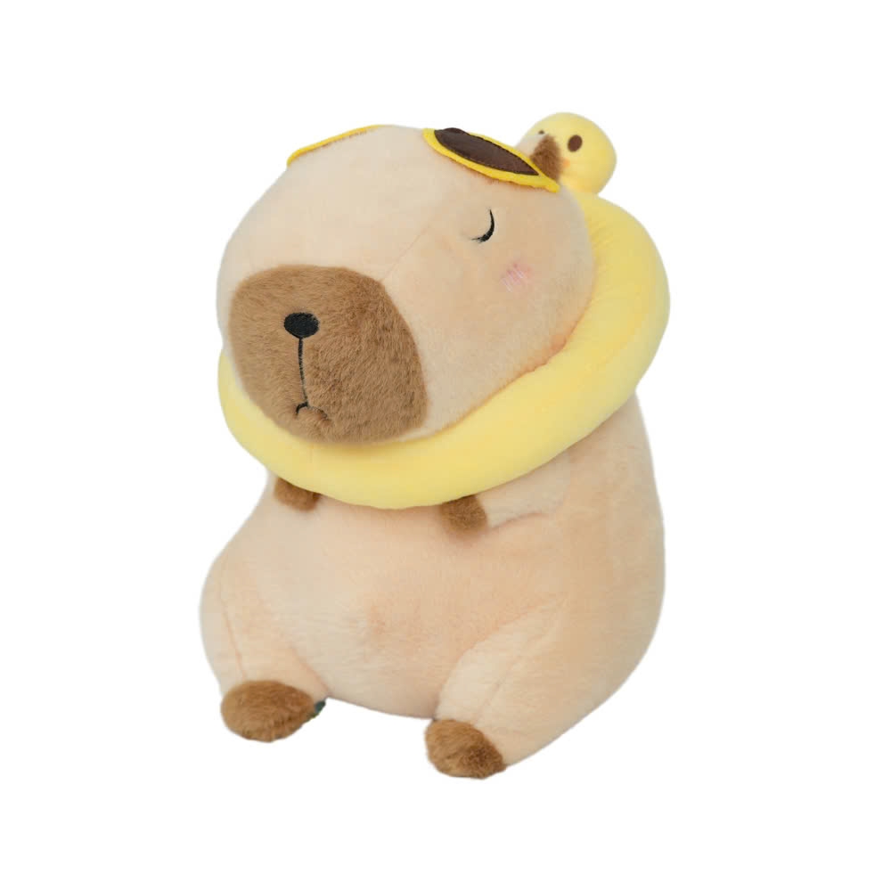 K8084 _ Gấu bông chuột Capybara phao vịt vàng 30cm