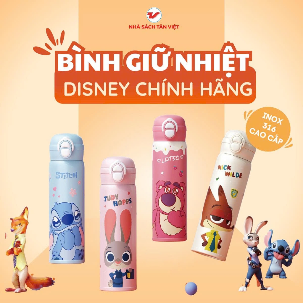 Bình giữ nhiệt D-2038 Disney Series Les Dual-Drink 500mL Judy Nhập Khẩu