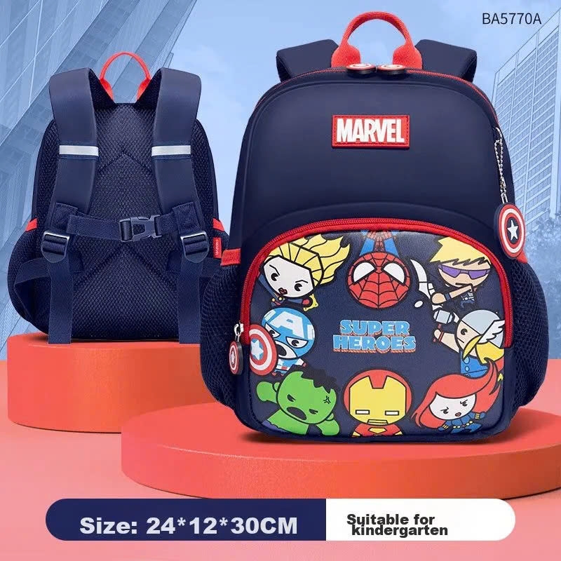 [BÁN CHẠY] Balo Mầm Non Disney - Siêu Anh Hùng Marvel cho bé trai – Chống bám bẩn, chống thấm nước - BA5770A