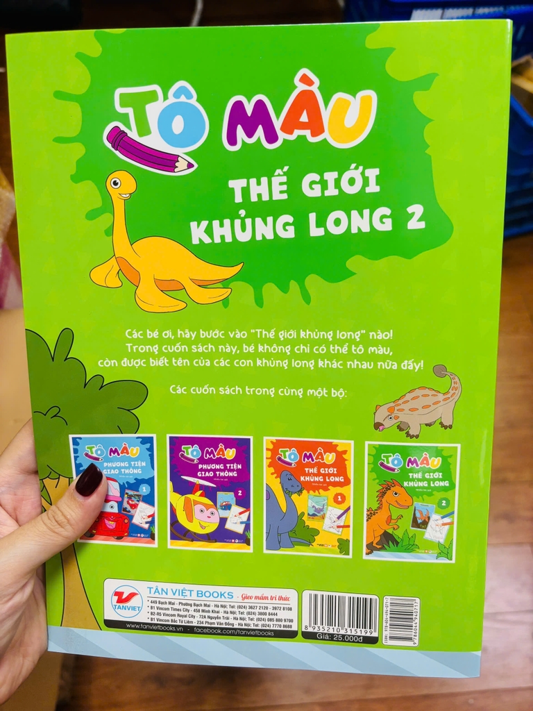 Tô Màu Thế Giới Khủng Long 2 - Tái Bản 2026