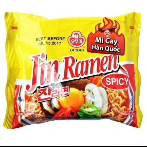 Mì Jin Cay Hàn Quốc 120g