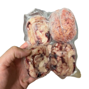 Óc Heo túi 450~500g ( 4 bộ óc nguyên) - 冷凍豚脳