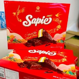 Bánh Sapie Anko chữ Phúc Hộp Giấy Đỏ size to