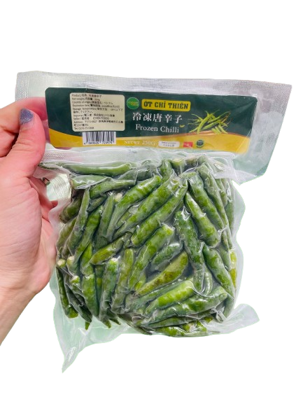 Ớt Đông Lạnh (Bao Cay) - 冷凍唐辛子