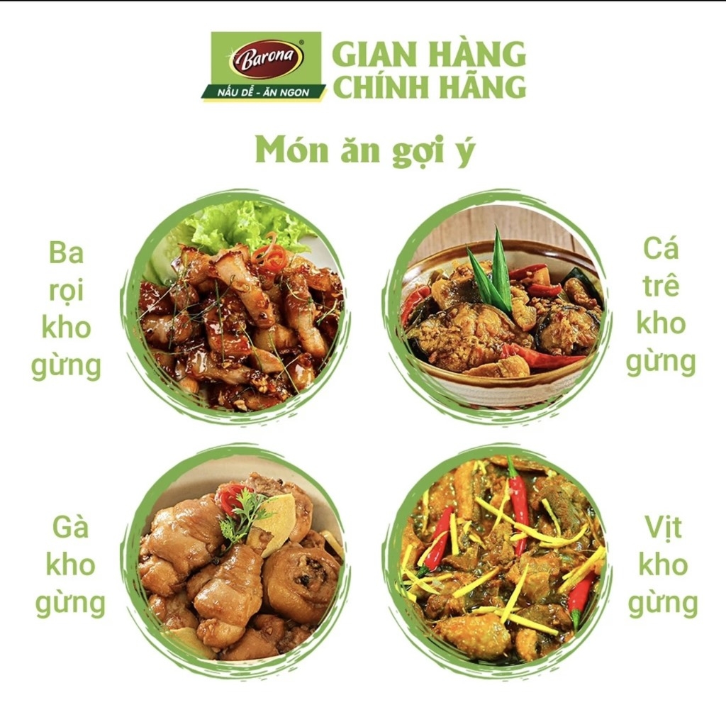 Xốt Hoàn Chỉnh Barona - Kho Gừng