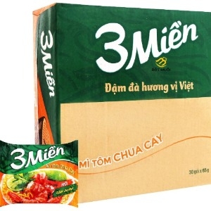 Mì 3 Miền Tôm Chua Cay - 3 ミェン-インスタントラーメン