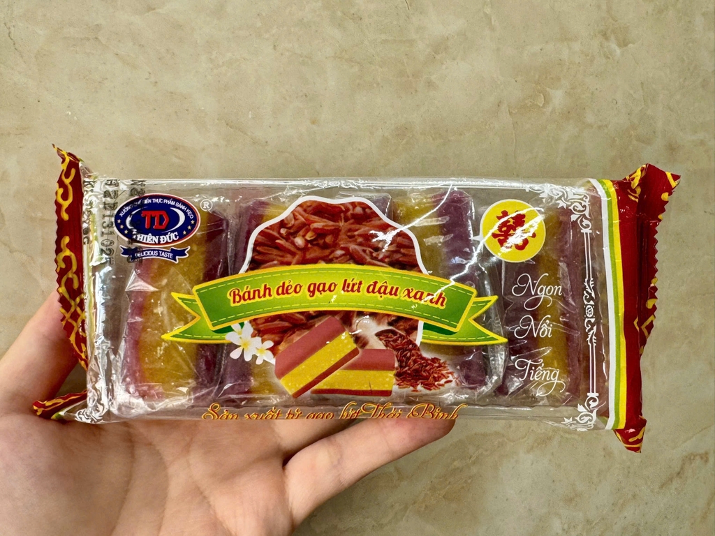 Bánh Dẻo Cốm Đậu Xanh Thiên Đức - グリーンビーン餅