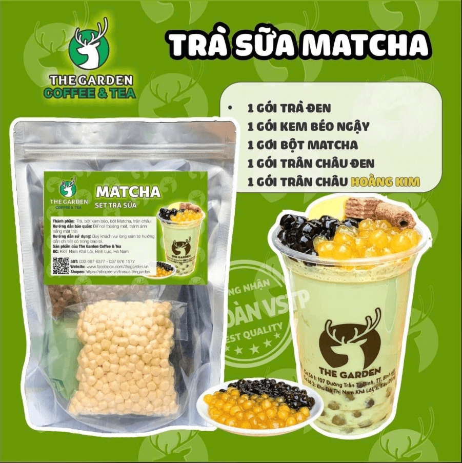 Set Nguyên Liệu Làm Trà Sữa Siêu Hót (6-8 cốc) - インスタントミルクティー