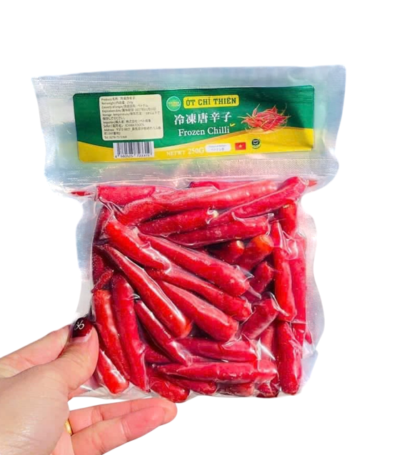 Ớt Đông Lạnh (Bao Cay) - 冷凍唐辛子