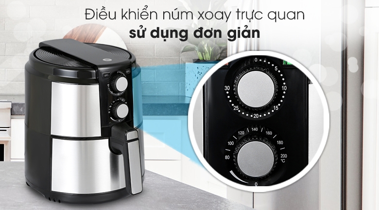 Nồi chiên không dầu Mishio MK-220 5 lít