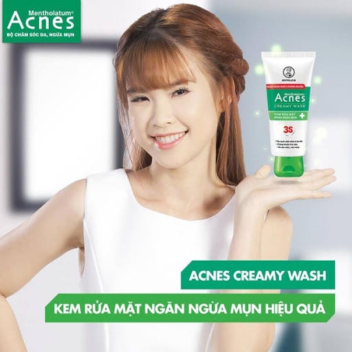 Kem Rửa Mặt Acnes Giúp Ngừa Mụn 50g Creamy Wash