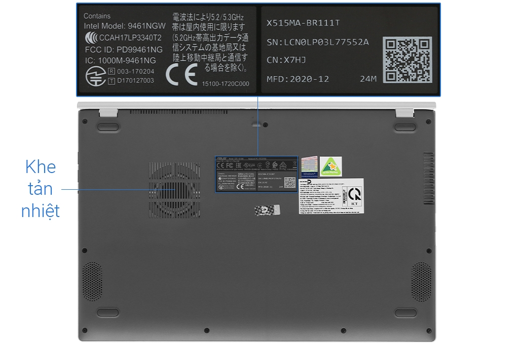 Laptop Asus VivoBook X515MA N4020/4GB/256GB/Win10 (BR111T)