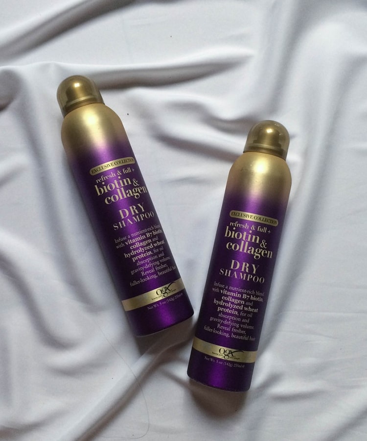 Dầu Gội Khô OGX Exclusive Collection Biotin & Collagen Dry Shampoo (235ml)