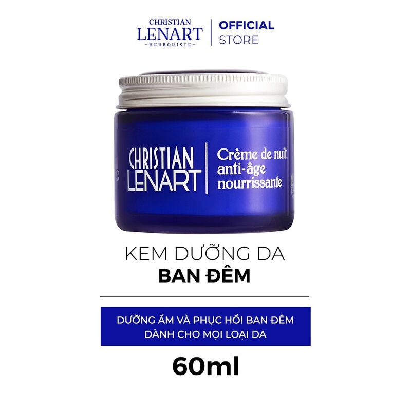 Kem Dưỡng Đêm Christian Lenart Ngăn Ngừa Lão Hóa Da 60ml Creme De Nuit Anti Age Nourrissante