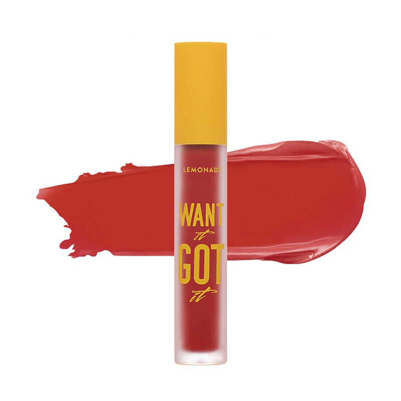 Son Kem Lì Nhẹ Môi LEMONADE Màu Đỏ Hồng Đất I Want 03 5g
