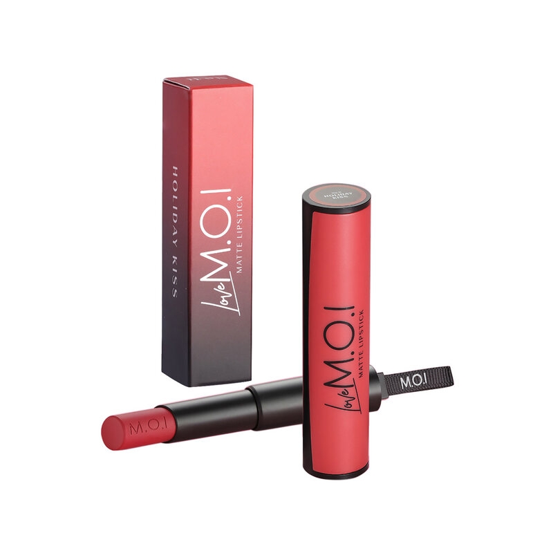 Son Thỏi M.O.I 11 Holiday Kiss Màu Đỏ Thuần (Vỏ Đen) Love M.O.I Special Edition - No.11 Holiday Kiss