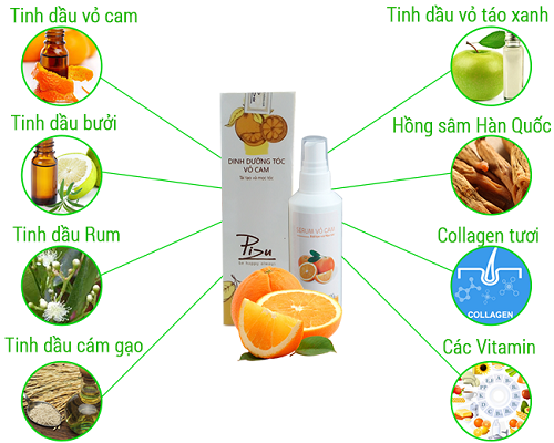 Serum vỏ cam giảm rụng tóc và kích thích mọc tóc