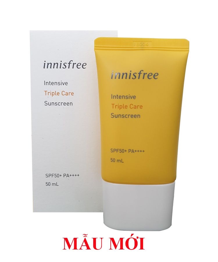Kem Chống Nắng Innisfree Triple Care SPF 50+ PA++++ Phù hợp với mọi loại da