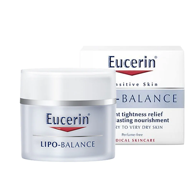 Kem Dưỡng Ẩm Eucerin Dành Cho Da Khô, Da Nhạy Cảm 50ml Lipo Balance