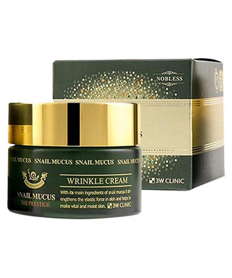 Kem Dưỡng Da Ốc Sên 3W Clinic Snail Mucus Wrinkle Cream