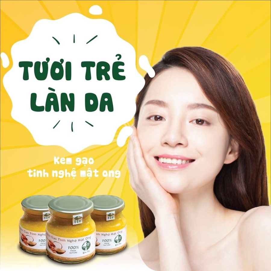 Kem Gạo Tinh Nghệ Mật Ong – Độc Mộc