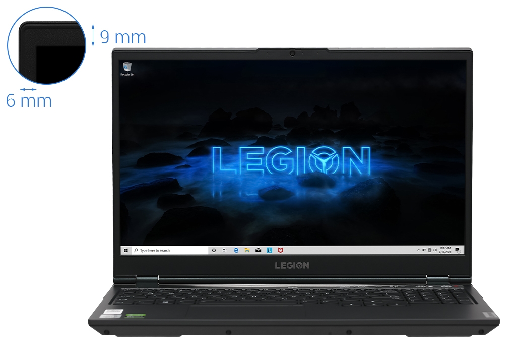 Laptop Lenovo Legion 5 15IMH05 i7 10750H/8GB/256GB+1TB/120Hz/4GB GTX1650/Win10 (82AU0051VN)
