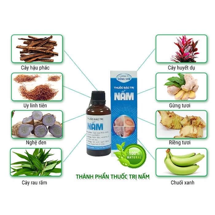 Nước Bôi Đặc Trị Nấm Da Tổ Đỉa Hồng Sơn 50ml