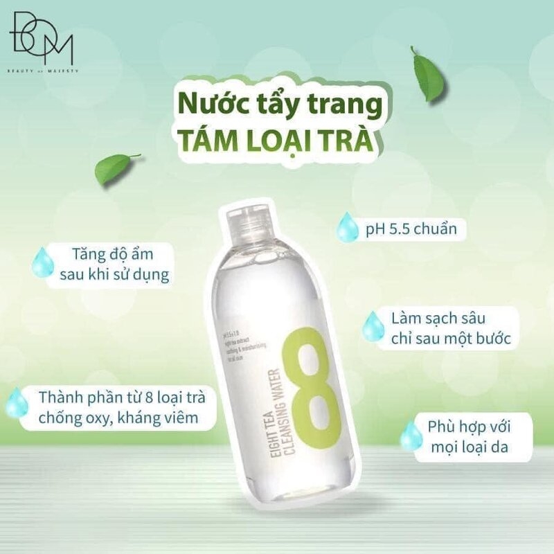 Nước Tẩy Trang B.O.M Từ 8 Loại Trà 500ml Eight Tea Cleansing Water