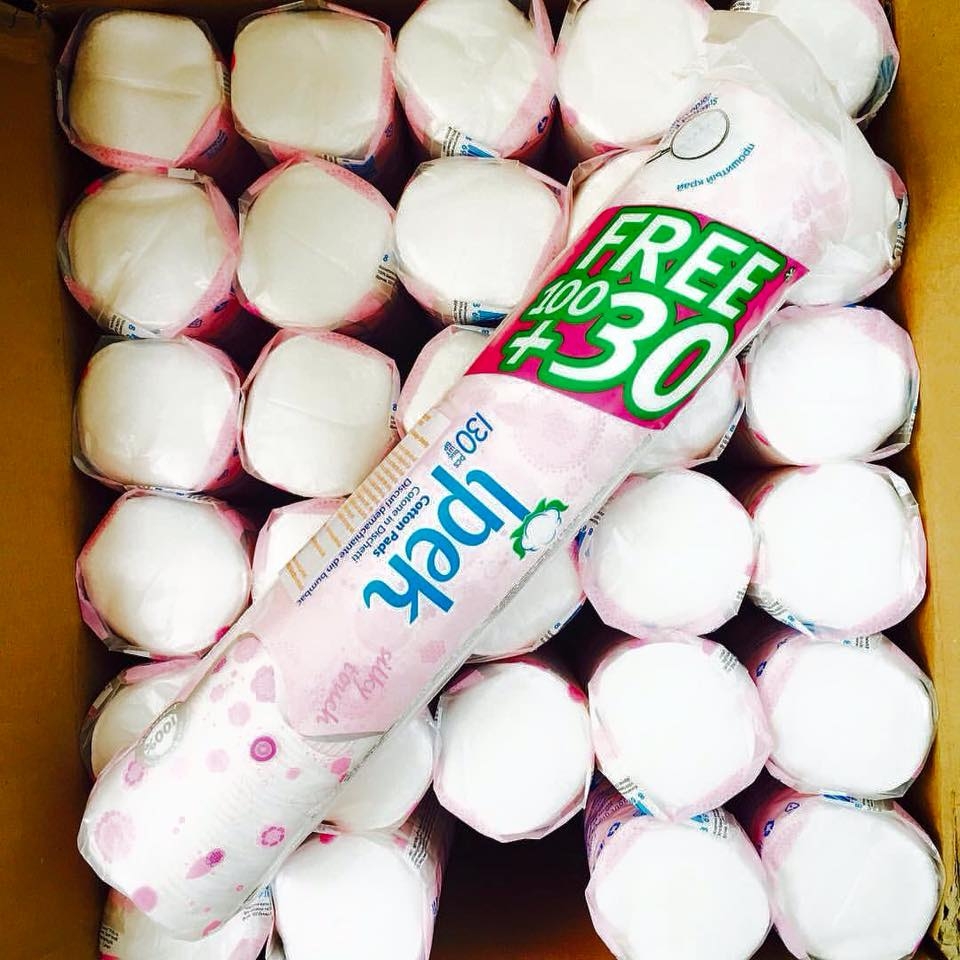 Bông Tẩy Trang Ipek Cotton Pads Thổ Nhĩ Kỳ 130 Miếng