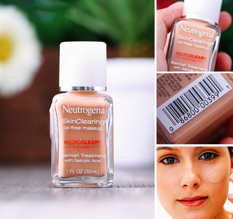 Kem nền NEUTROGENA Skin Clearing Oil - Dành cho da mụn