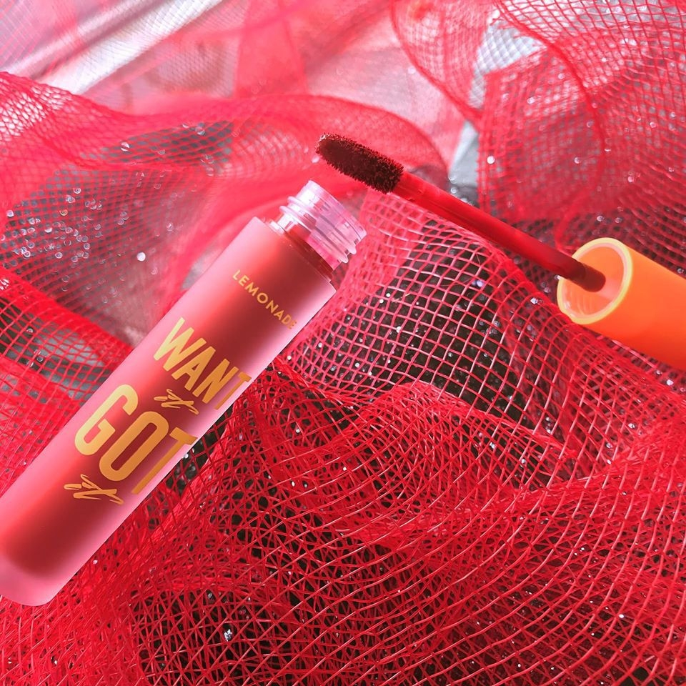 Son Kem Lì Nhẹ Môi LEMONADE Màu Đỏ Hồng Đất I Want 03 5g